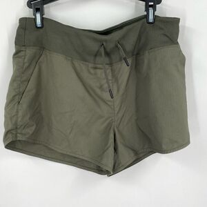 MPG Women’s Pull On Workout Shorts Olive Green size S